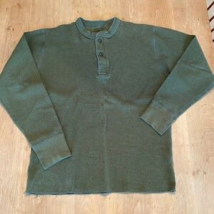 L.L. Bean Men's Two-Layer River Driver's Shirt, Traditional Fit Henley Medium